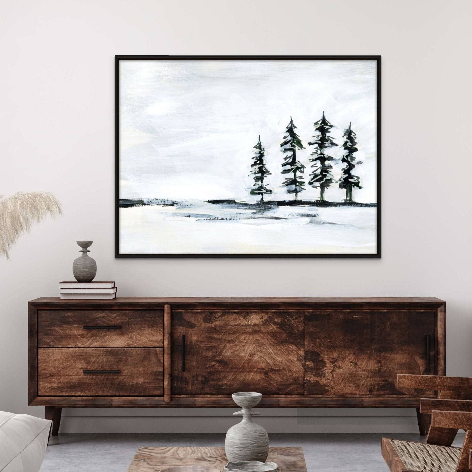 Winter Pines Canvas 