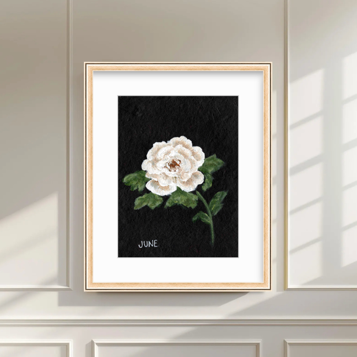 We Remember June Birth Flower Premium Fine Art Paper Print