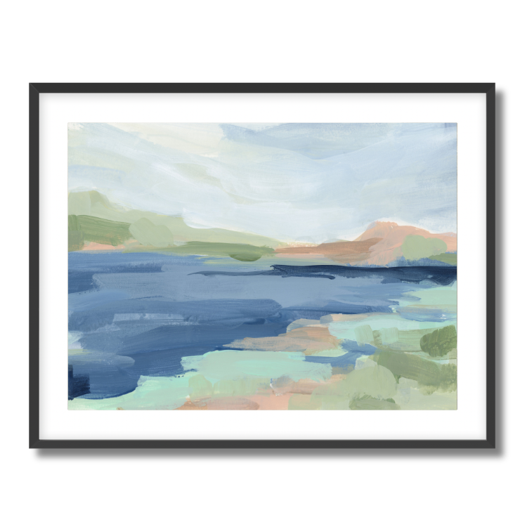 Lingering Blues Fine Art Paper Print