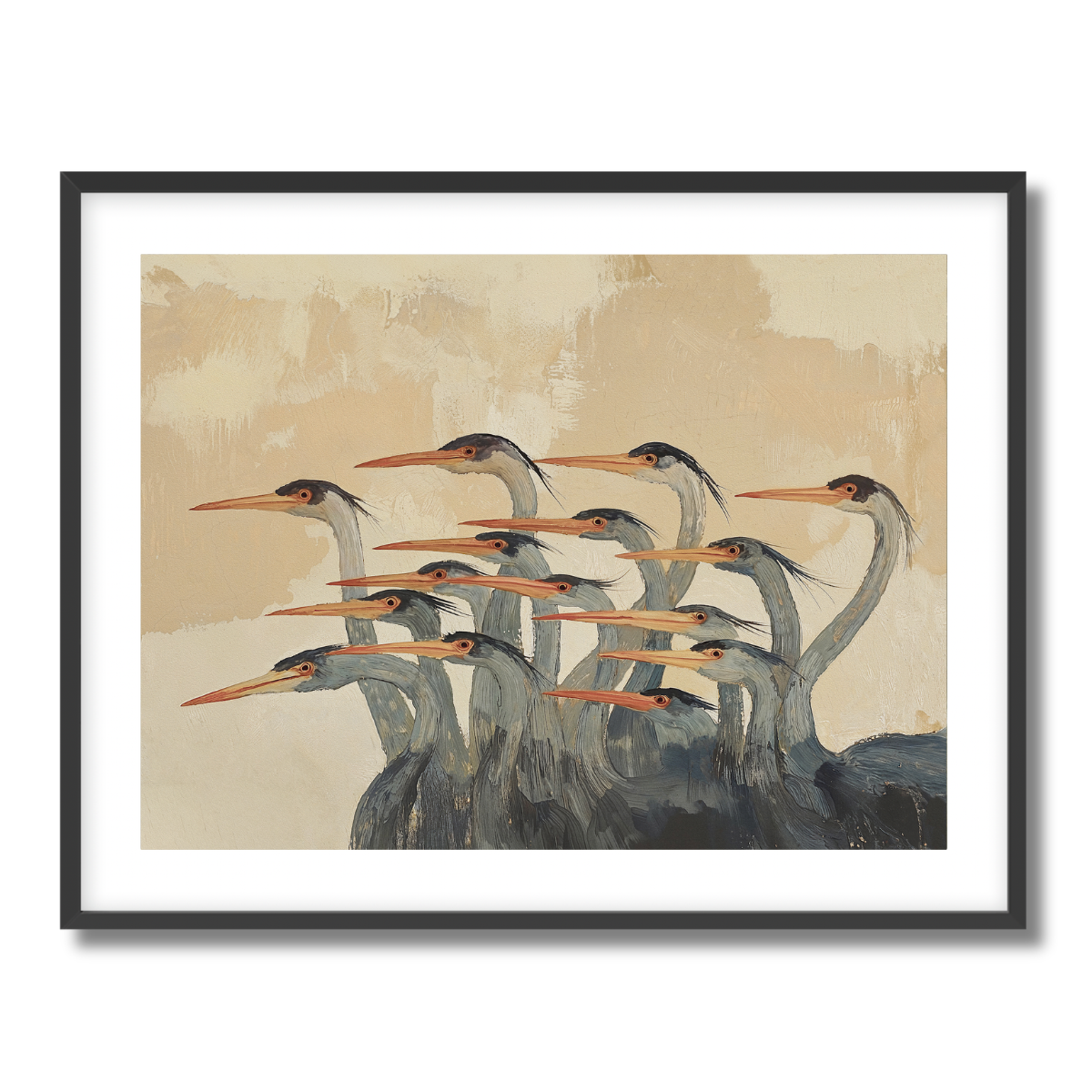 Herons Fine Art Paper Print