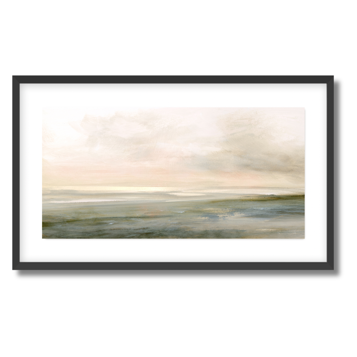 Low Tide Summer Panorama Fine Art Paper Print