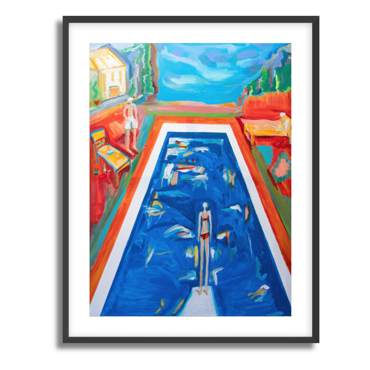 Evening Swim Fine Art Paper Print