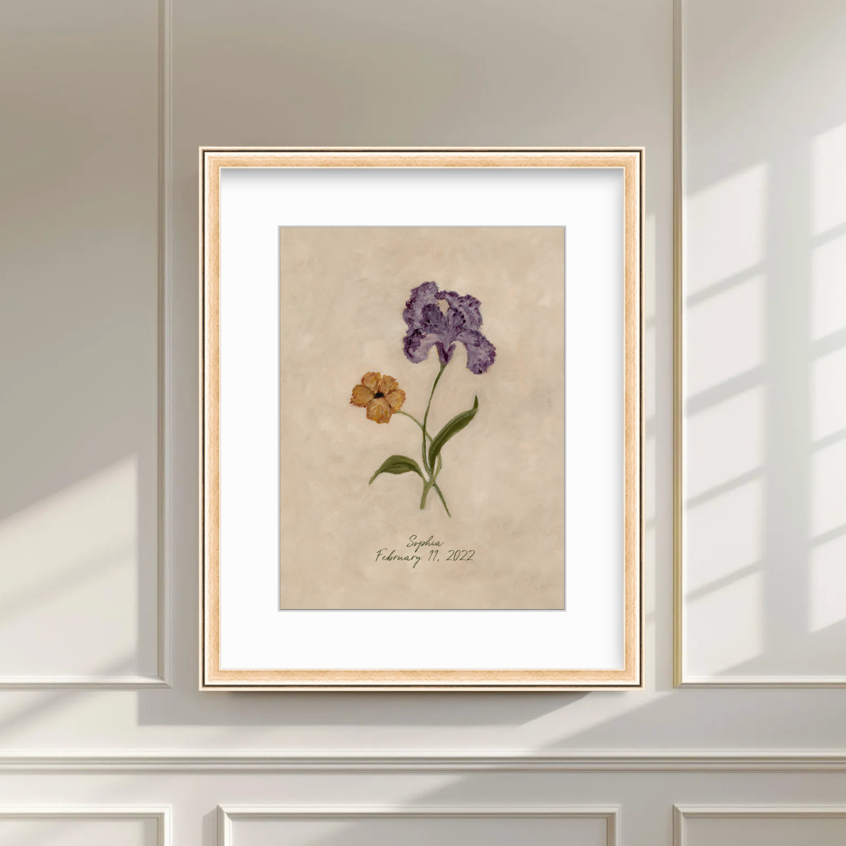 February Birth Flower Premium Fine Art Paper Print