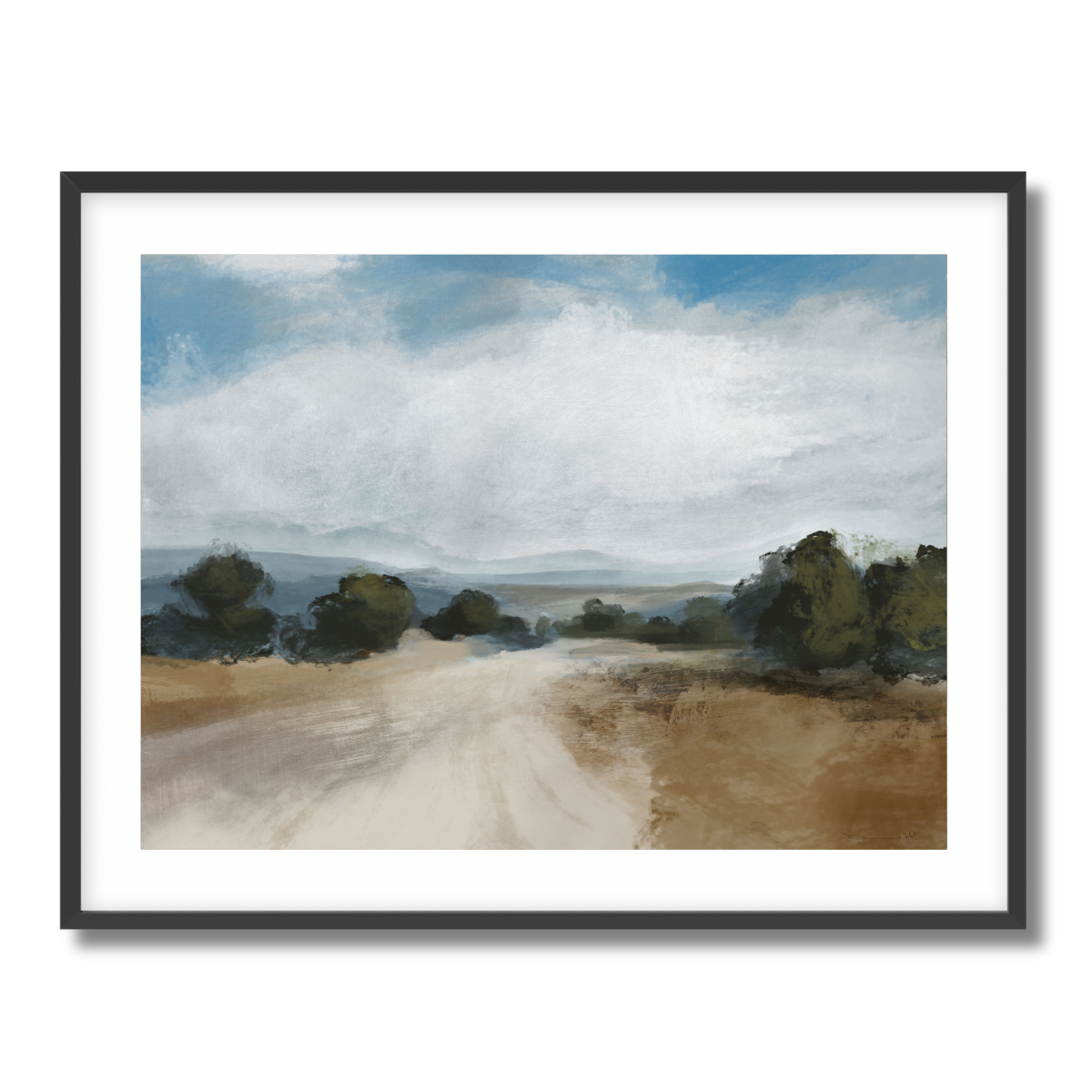 Road View Fine Art Paper Print