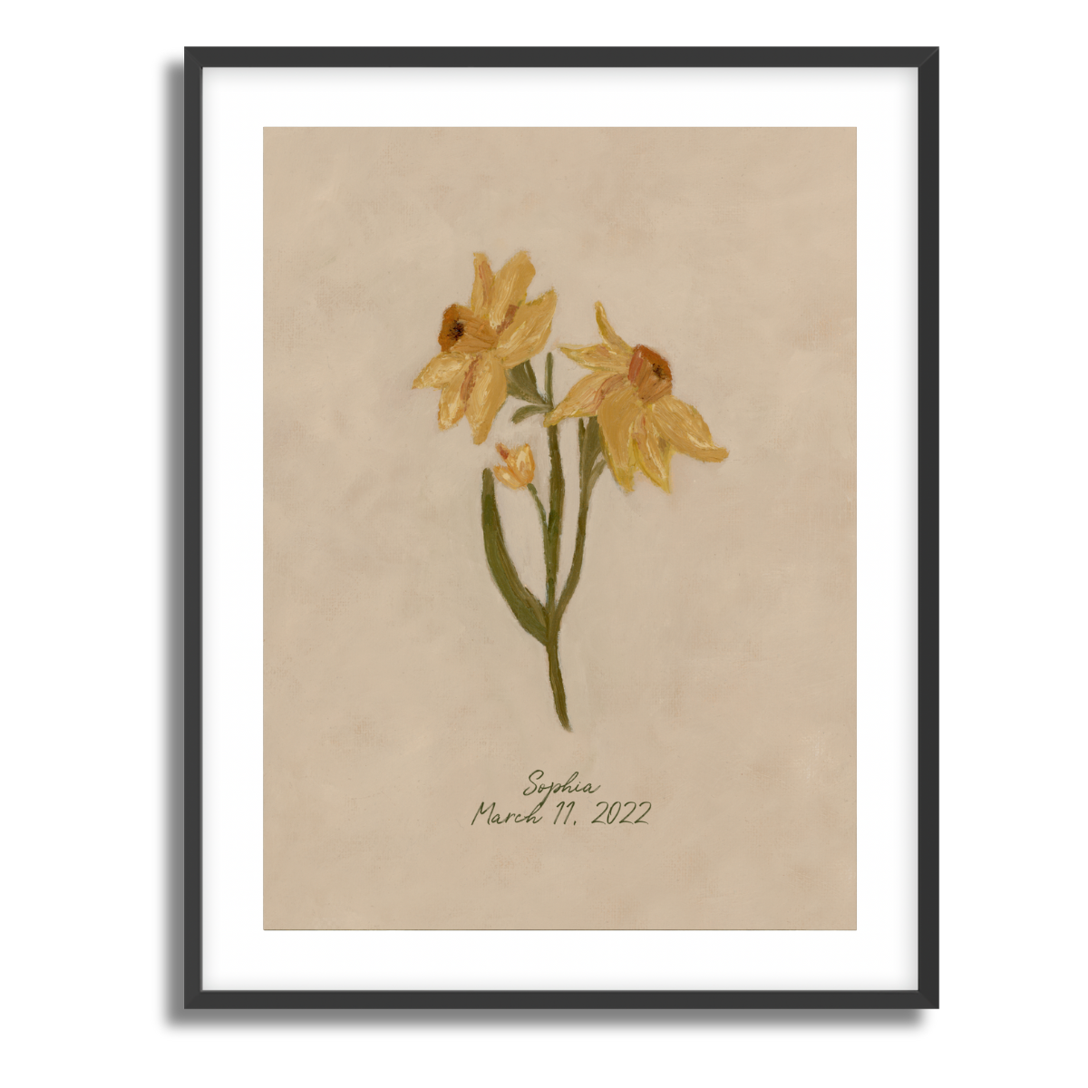 March Birth Flower Fine Art Paper Print