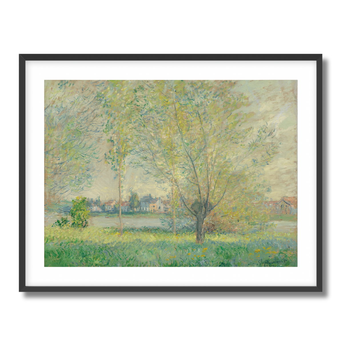 The Willows by Claude Monet 1880 Fine Art Paper Print