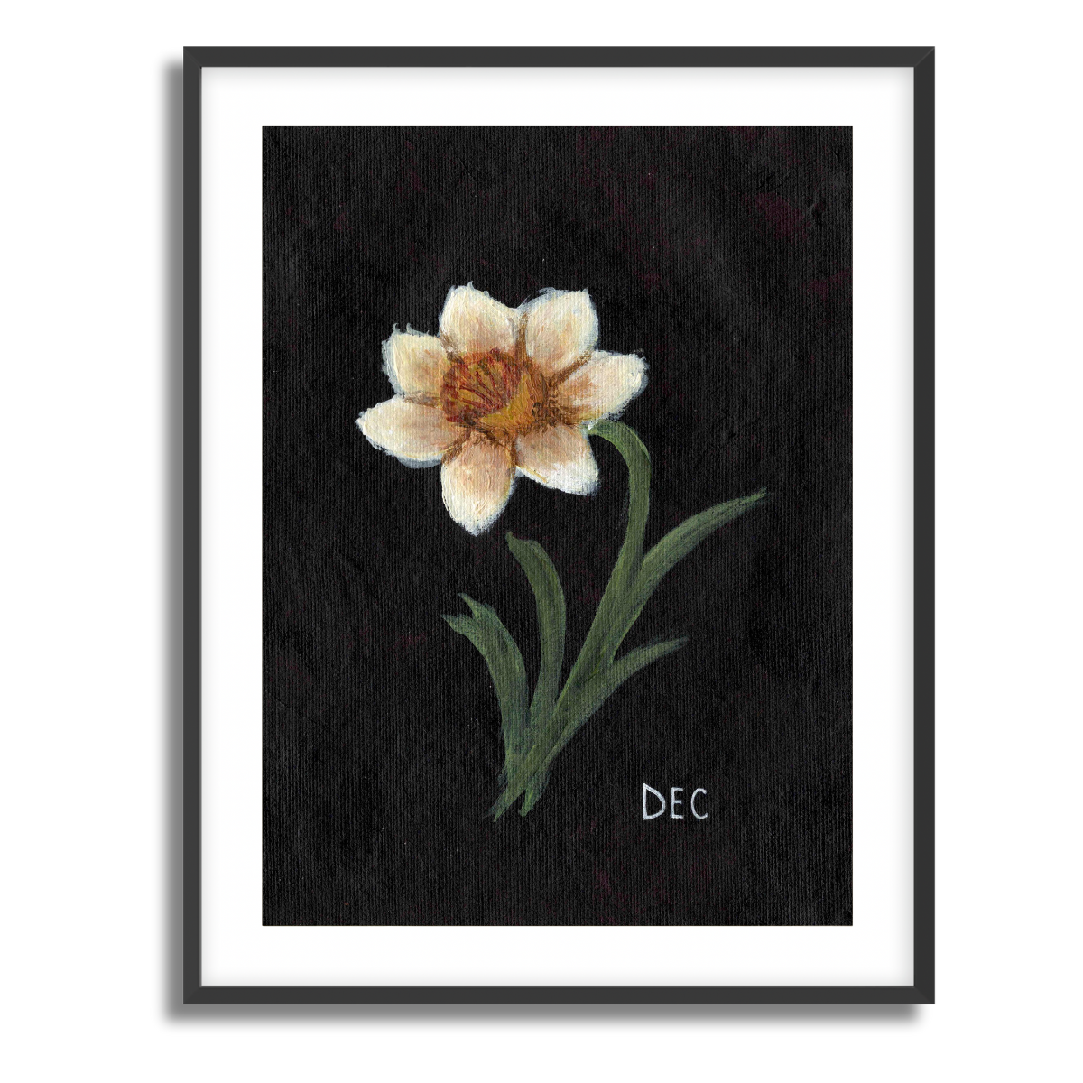 We Remember December Birth Flower Fine Art Paper Print