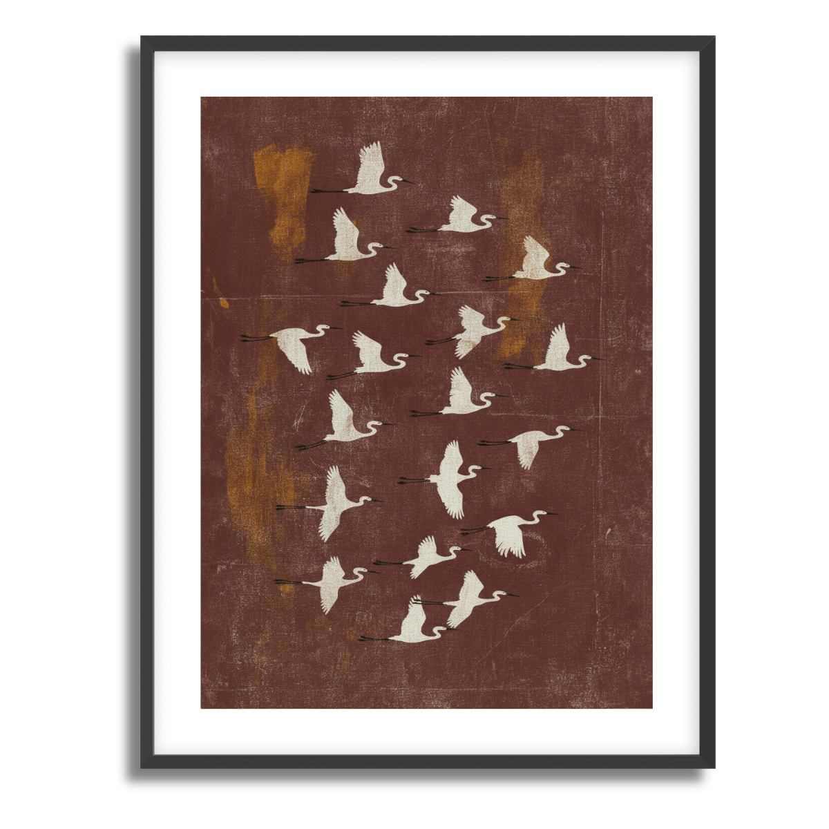 Herons Flock Fine Art Paper Print