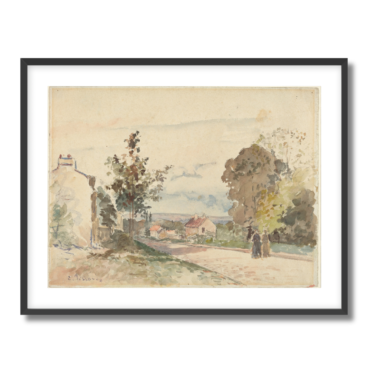 The Road From Versailles to Louveciennes by Camille Pissarro 1872 Fine Art Paper Print