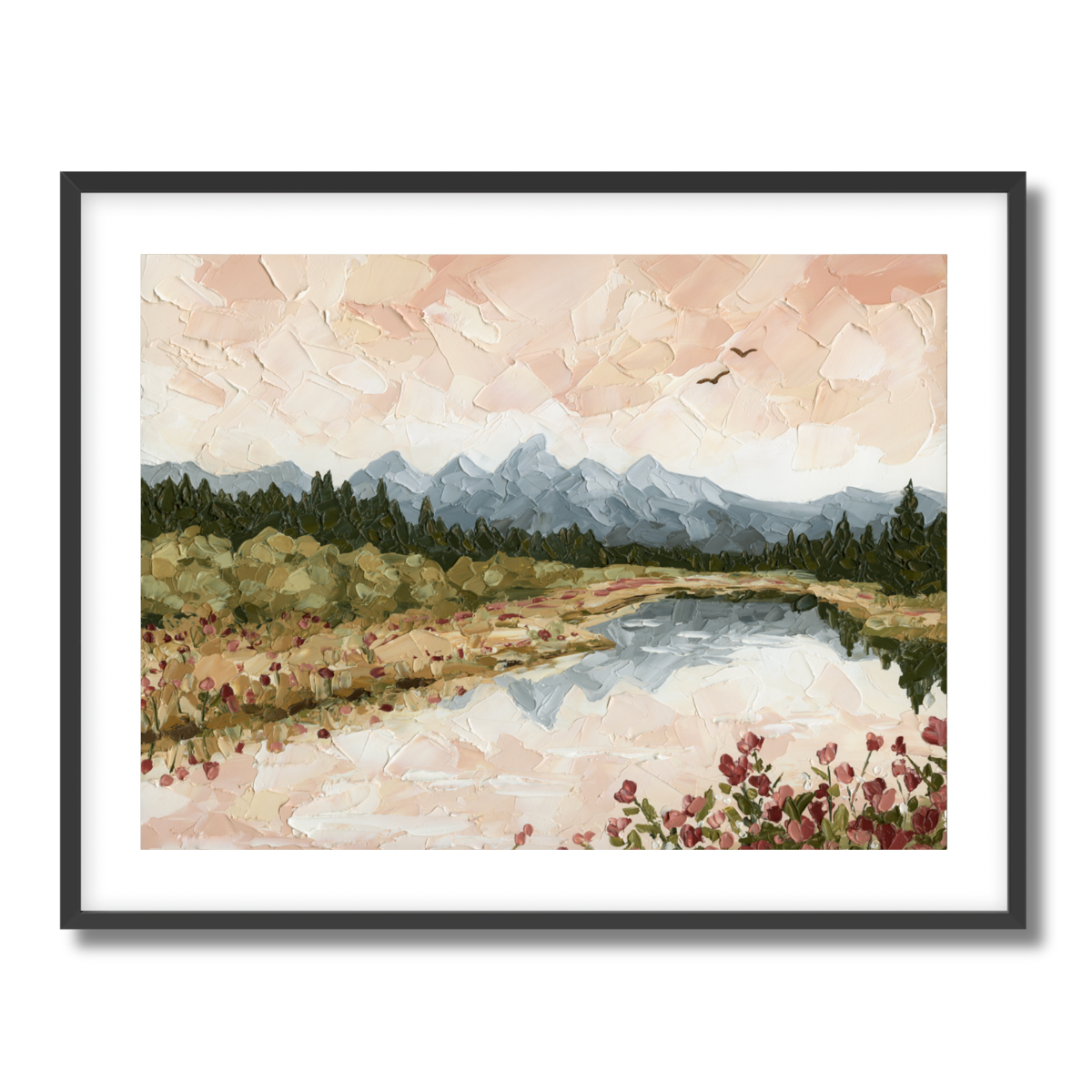 Teton Reflection Fine Art Paper Print