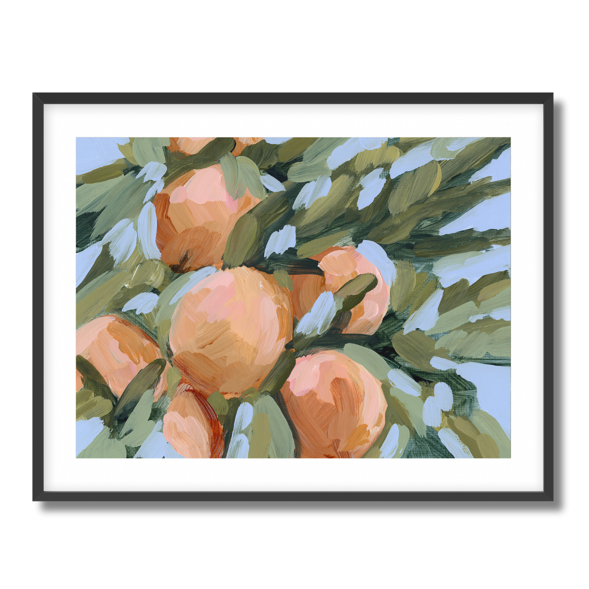 Peach Tree Fine Art Paper Print