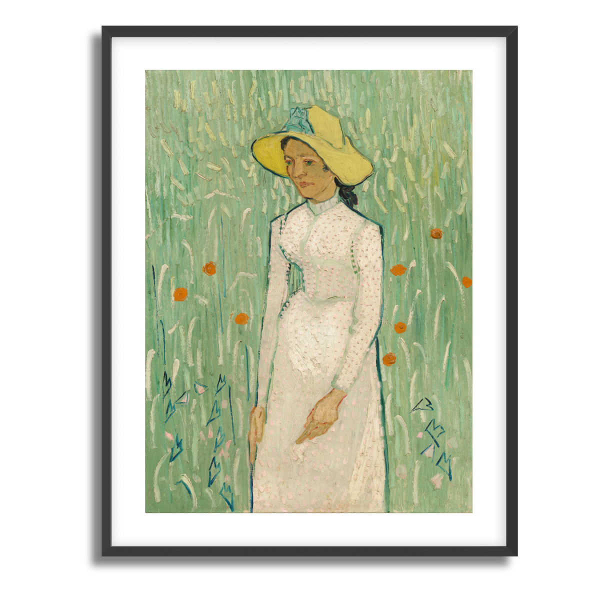 Girl in White by Vincent van Gogh 1890 Fine Art Paper Print