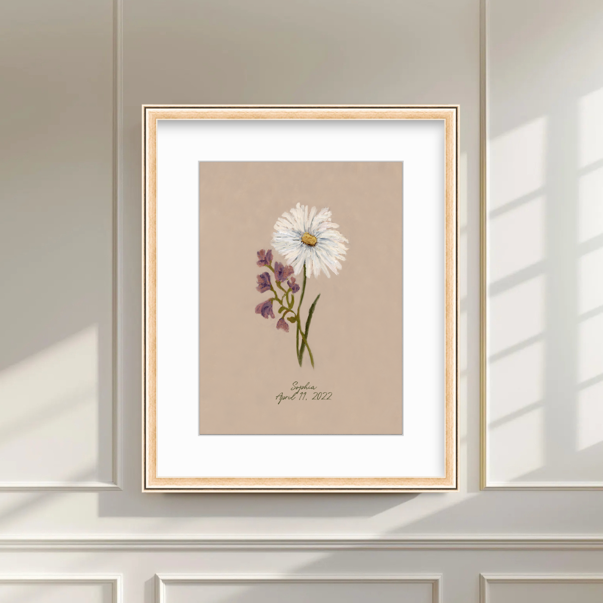 April Birth Flower Premium Fine Art Paper Print