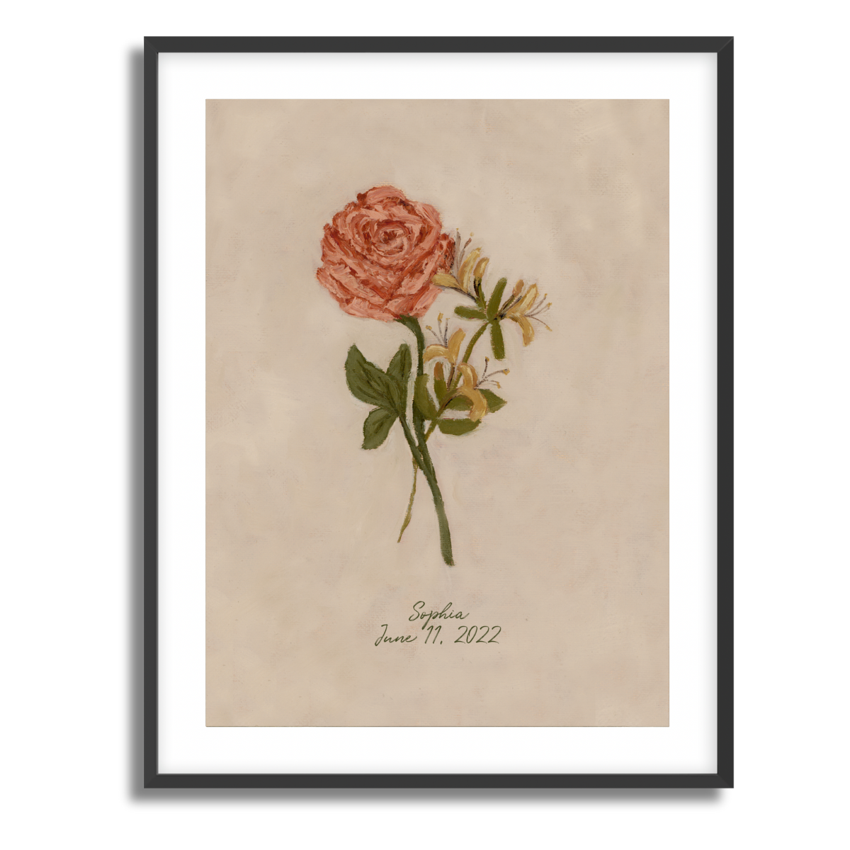 June Birth Flower Fine Art Paper Print