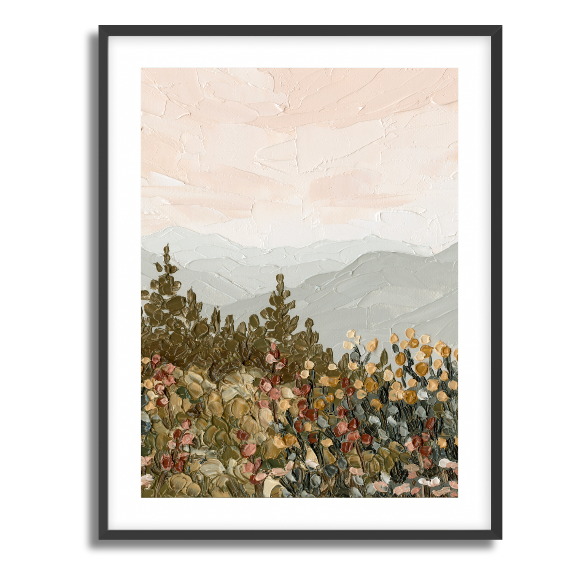 Appalachian Sunrise Portrait Fine Art Paper Print