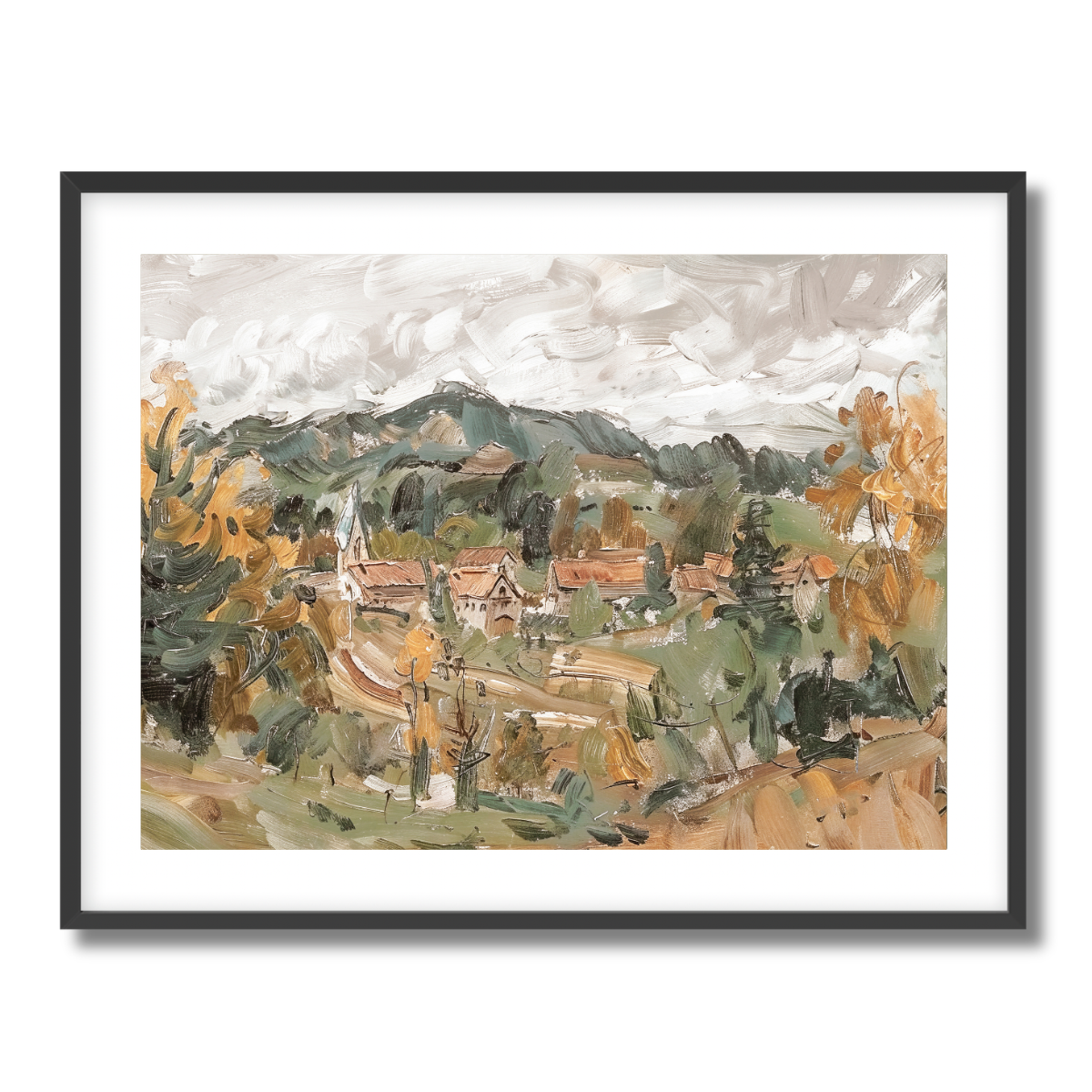 Village Fine Art Paper Print
