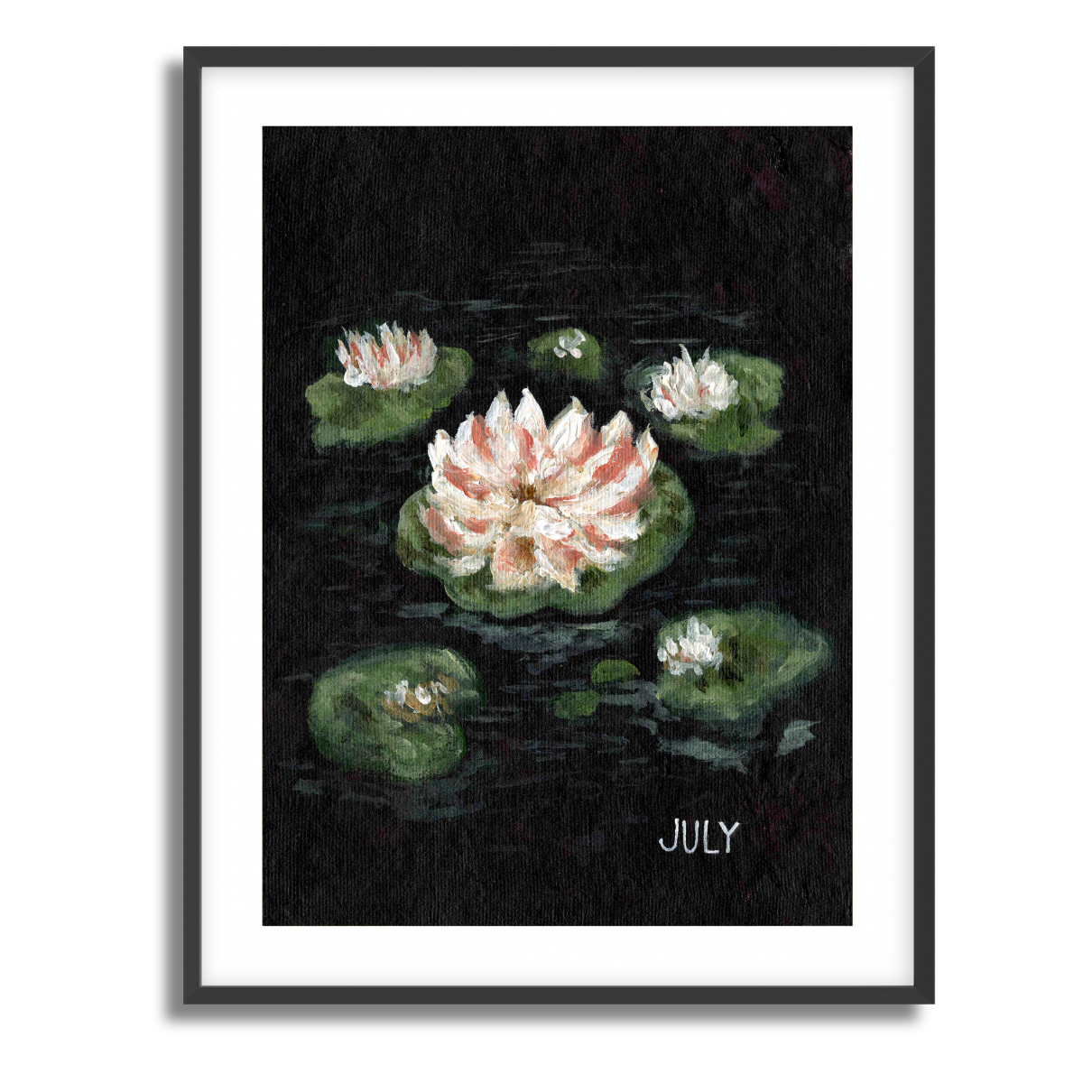 We Remember July Birth Flower Fine Art Paper Print