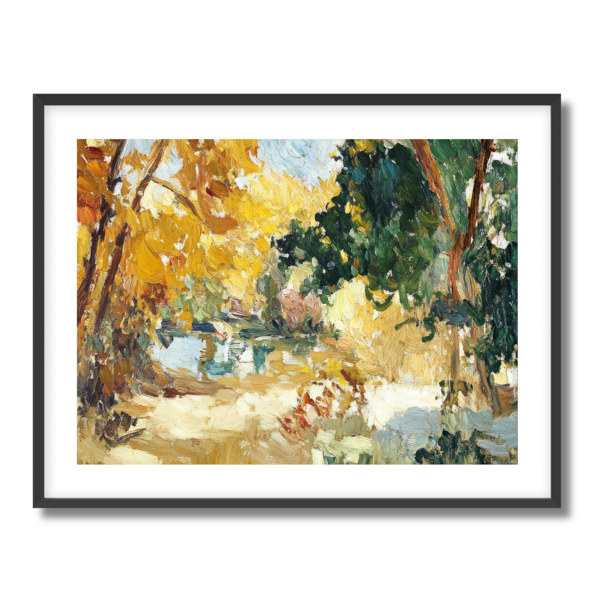 Abstract Yellow Fine Art Paper Print