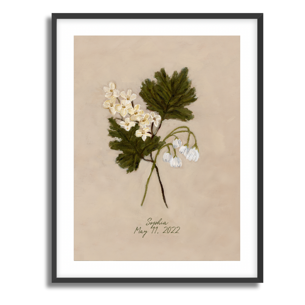 May Birth Flower Fine Art Paper Print