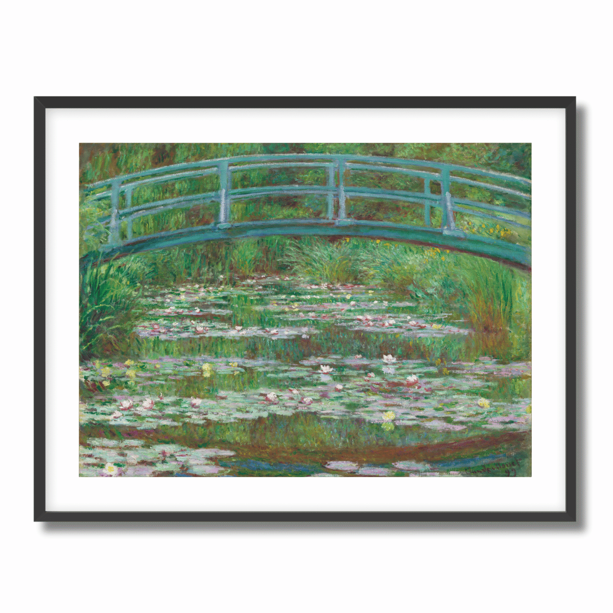 The Japanese Footbridge by Claude Monet 1899 Fine Art Paper Print