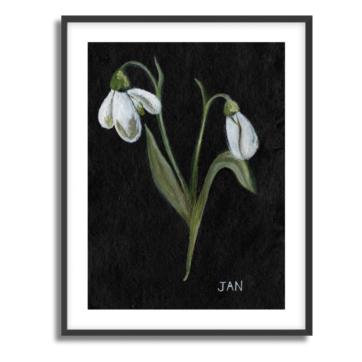 We Remember January Birth Flower Fine Art Paper Print