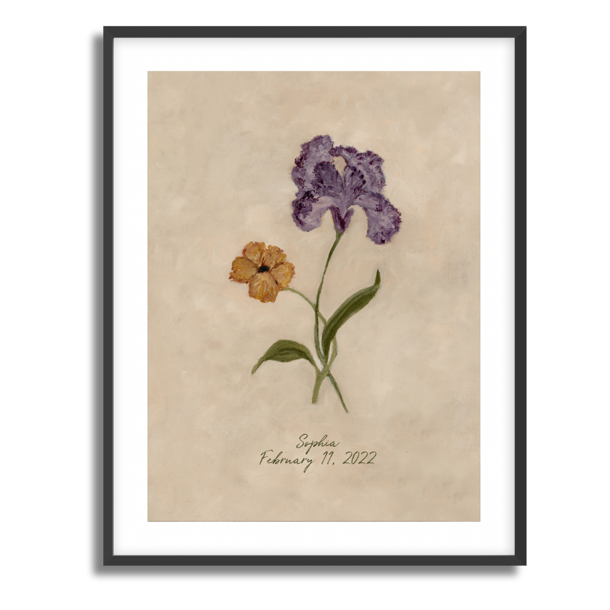 February Birth Flower Fine Art Paper Print