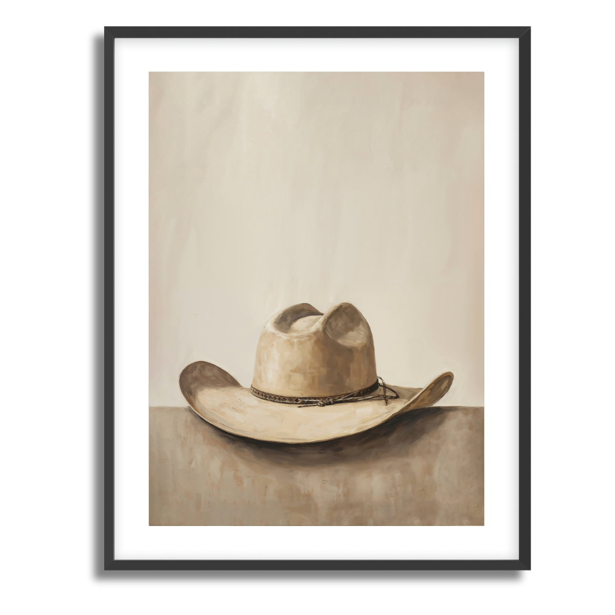 Tan Hat Fine Art Paper Print