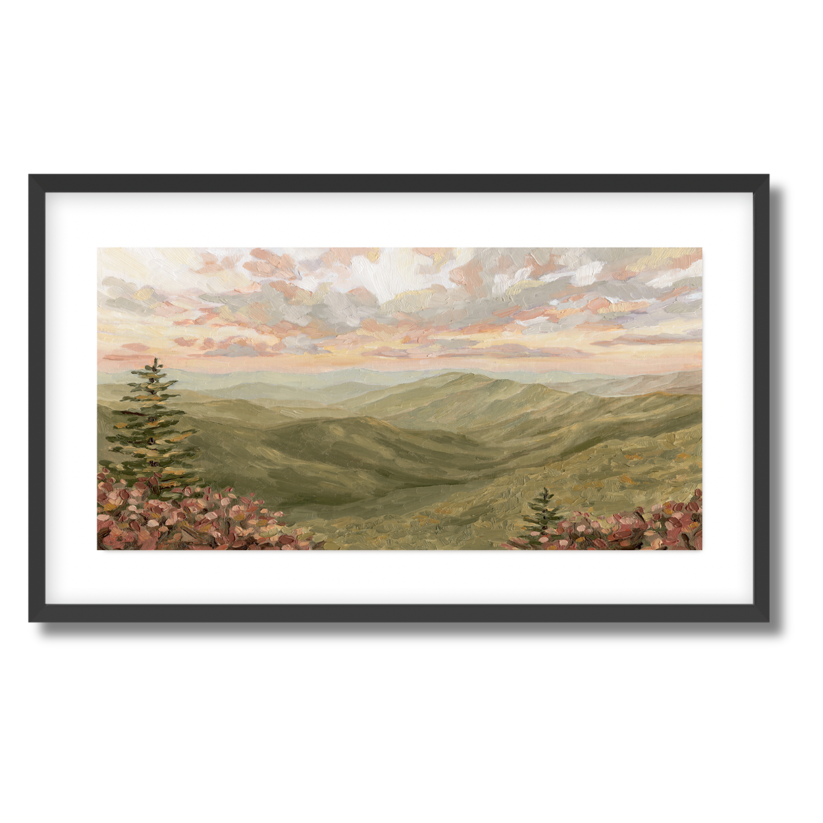 Shining Rock Panorama Fine Art Paper Print