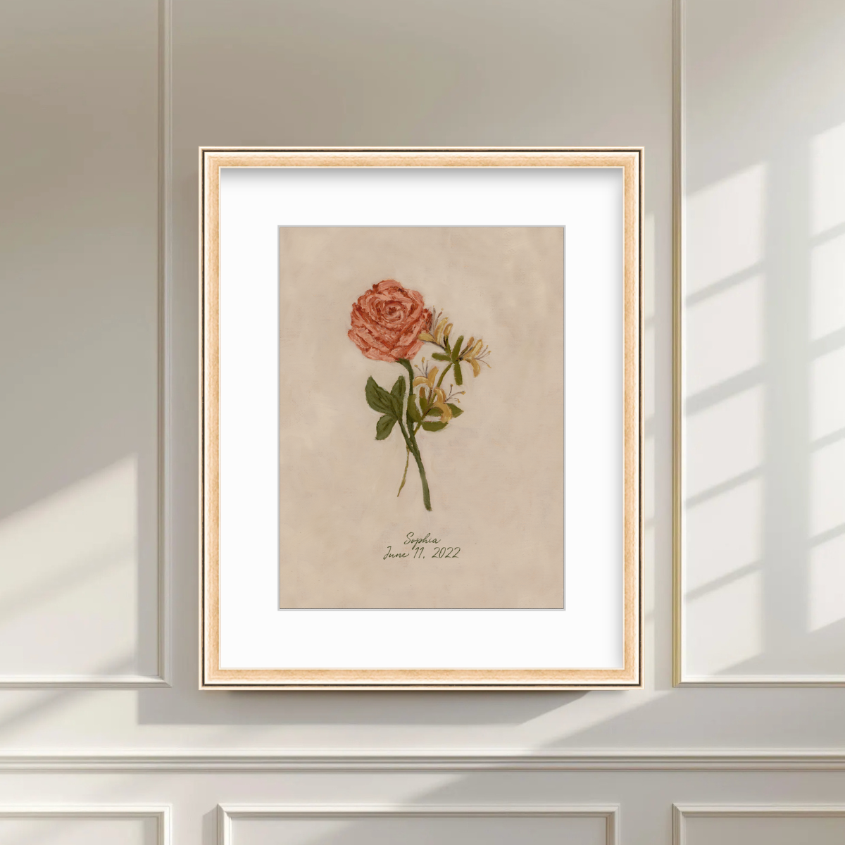June Birth Flower Premium Fine Art Paper Print