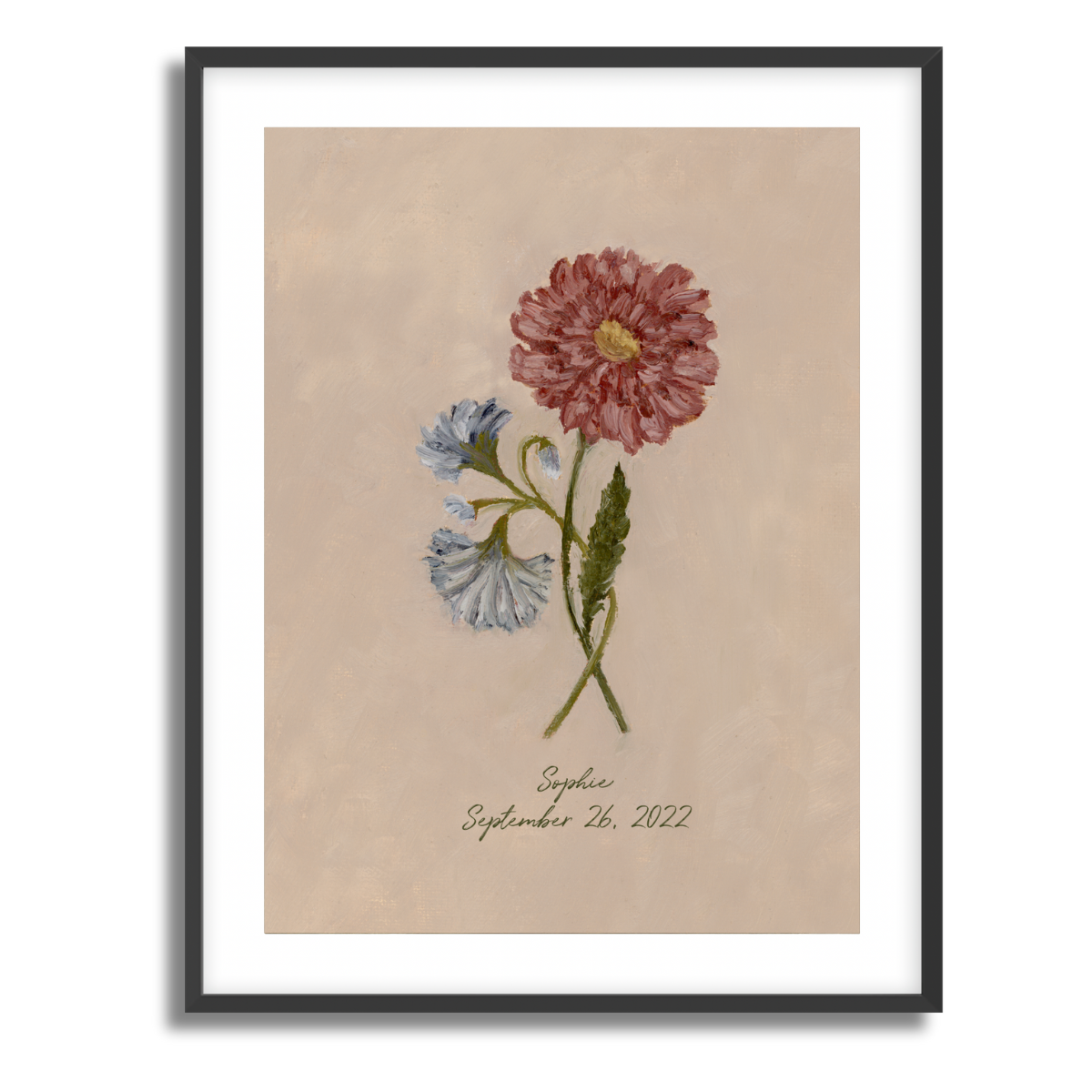 September Birth Flower Fine Art Paper Print