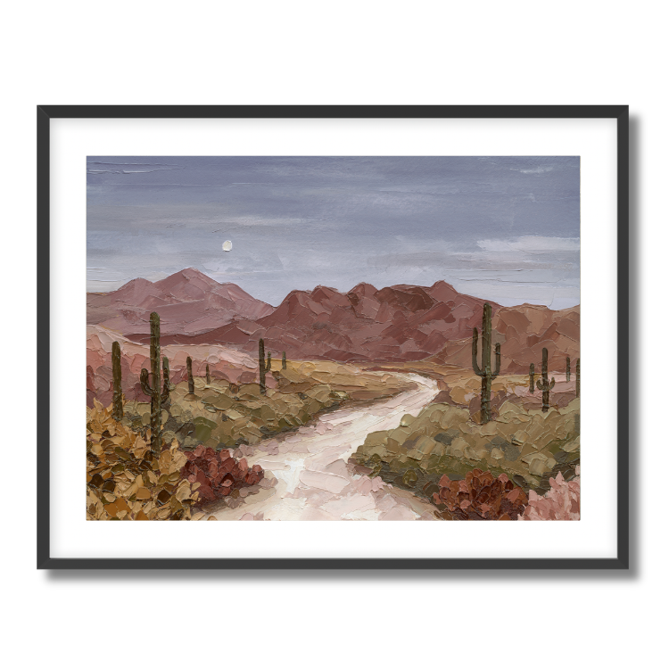 Desert Dusk Fine Art Paper Print