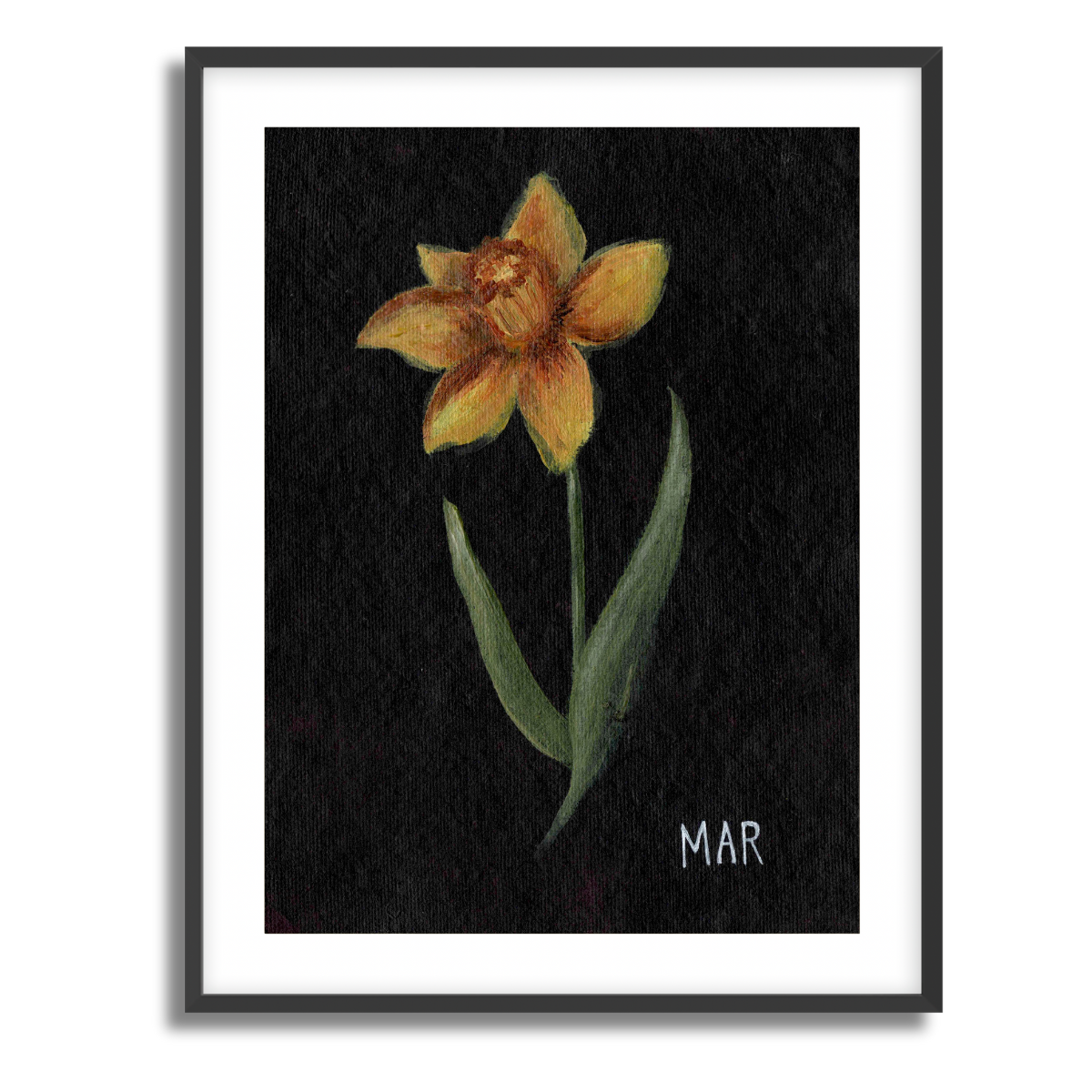 We Remember March Birth Flower Fine Art Paper Print