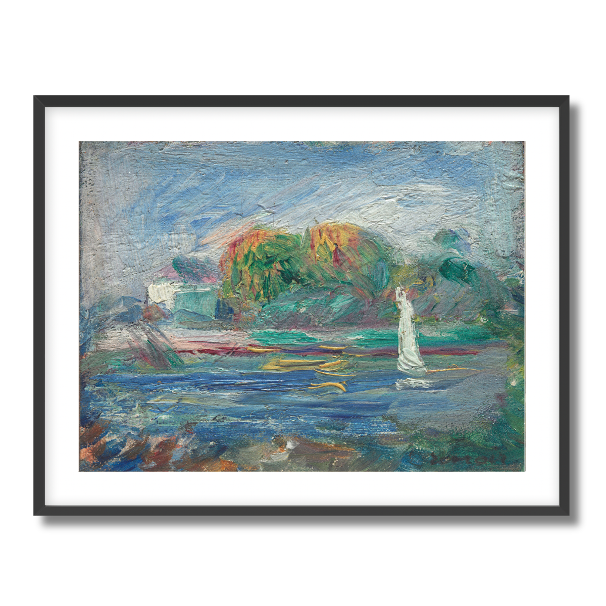 The Blue River by Auguste Renoir 1890 Fine Art Paper Print