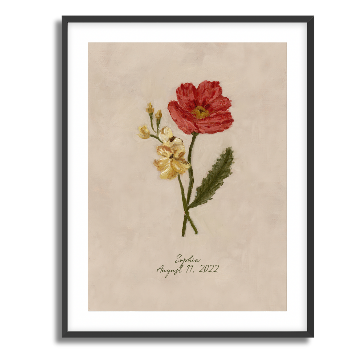 August Birth Flower Fine Art Paper Print