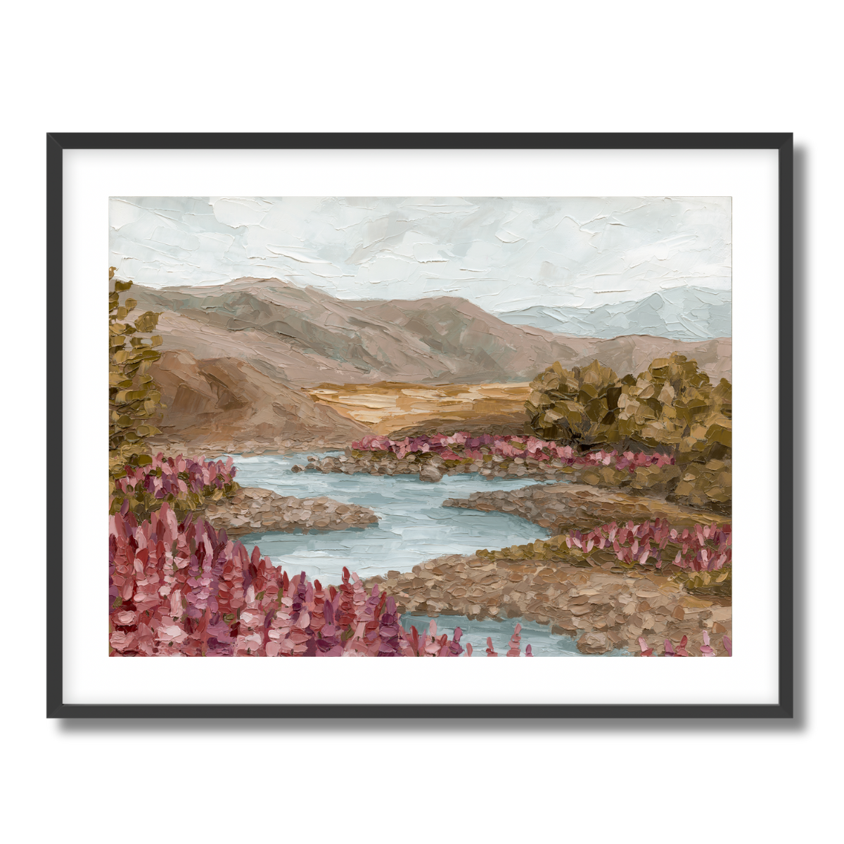 River Blooms Fine Art Paper Print