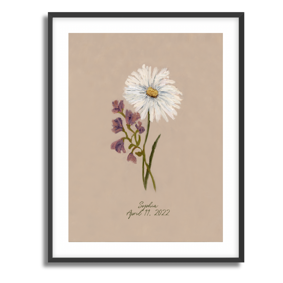 April Birth Flower Fine Art Paper Print