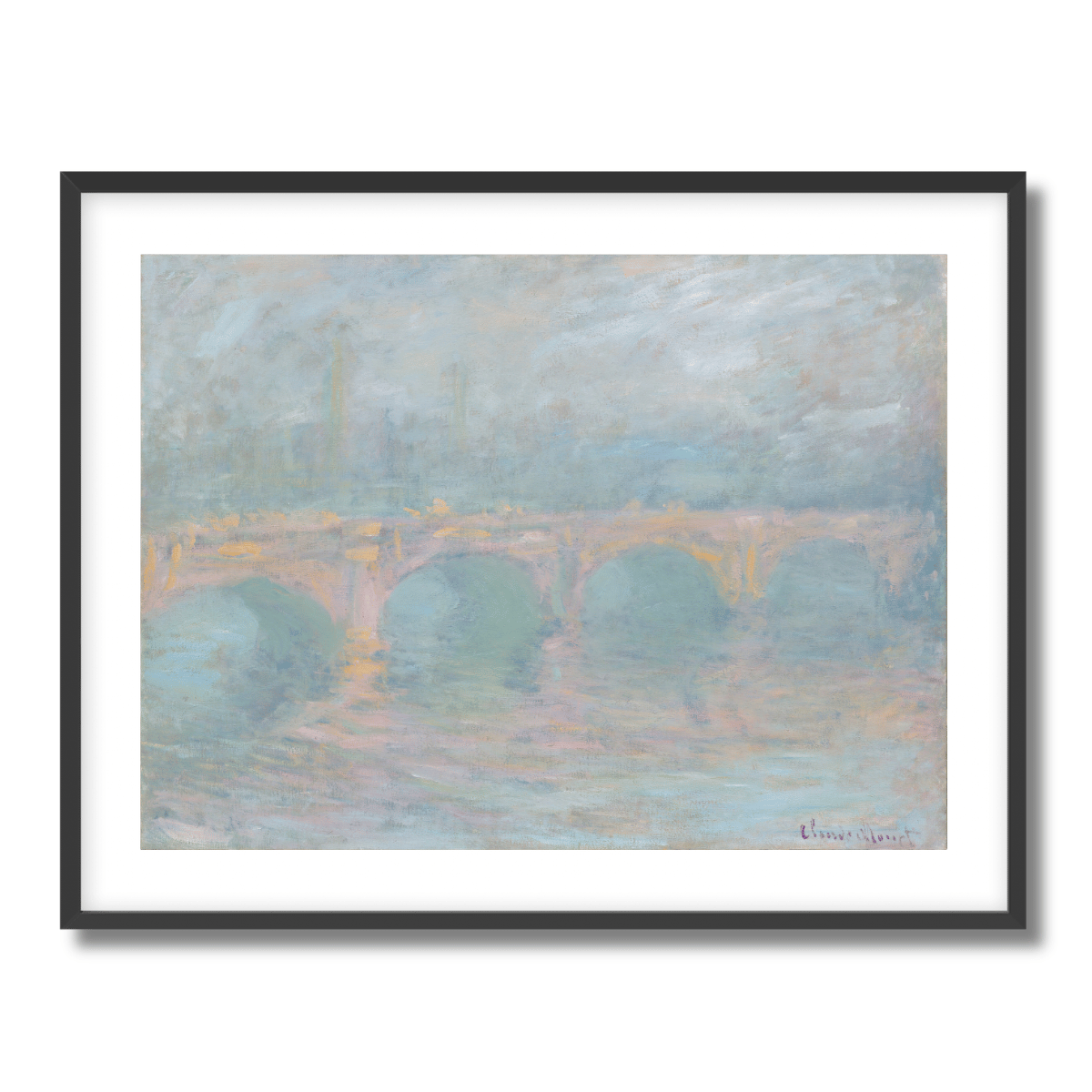 Waterloo Bridge by Claude Monet 1904 Fine Art Paper Print