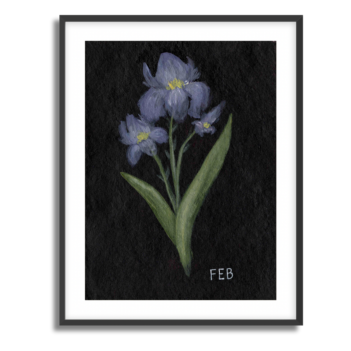 We Remember February Birth Flower Fine Art Paper Print