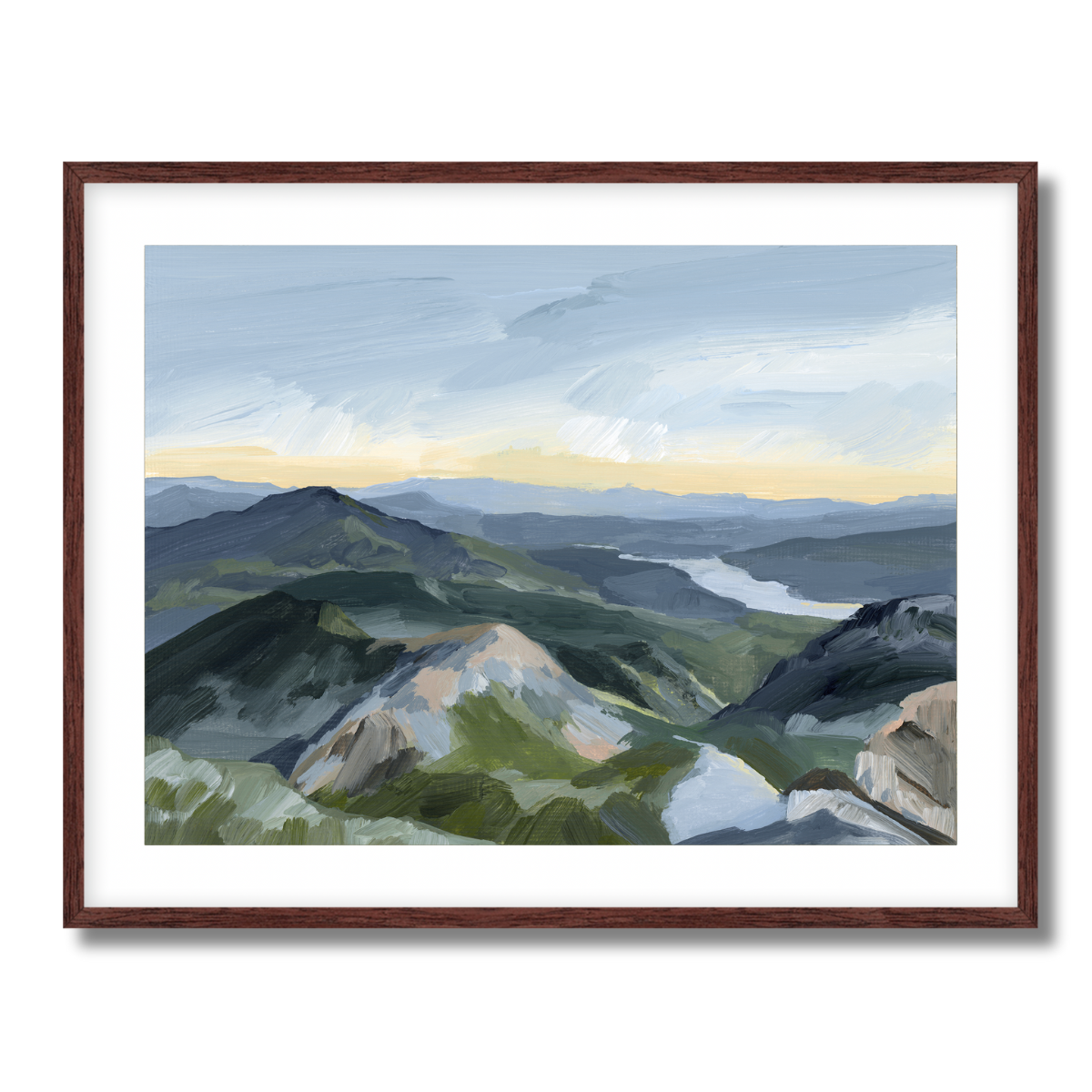 Peaks and Valleys Fine Art Paper Print