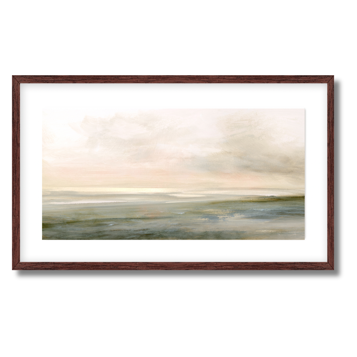 Low Tide Summer Panorama Fine Art Paper Print