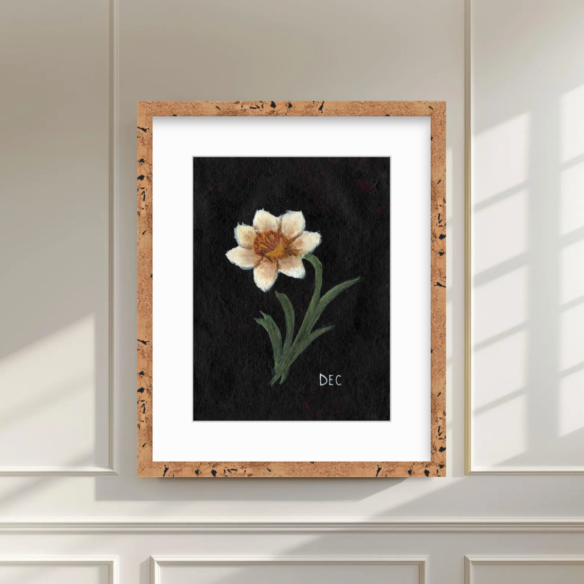 We Remember December Birth Flower Premium Fine Art Paper Print