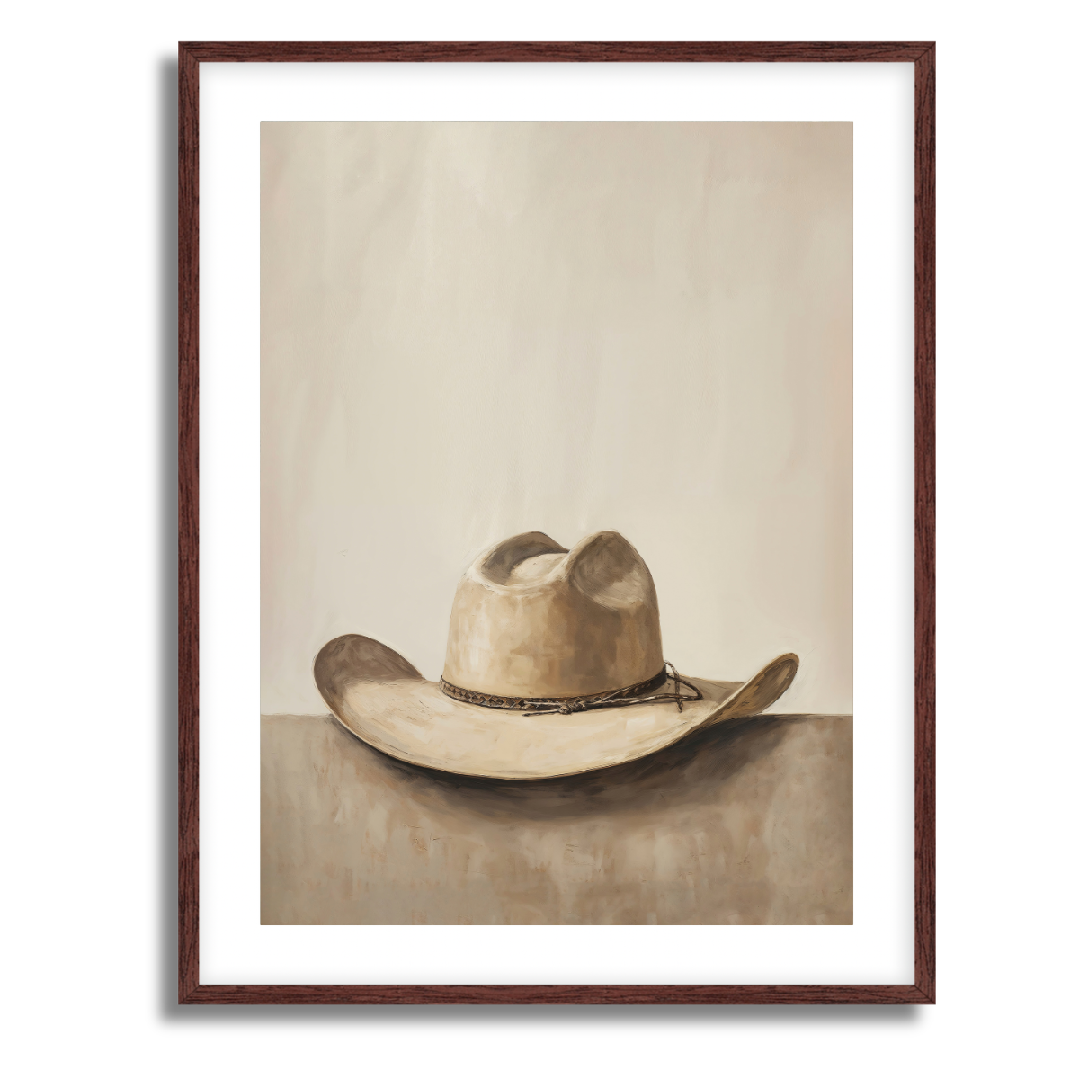 Tan Hat Fine Art Paper Print