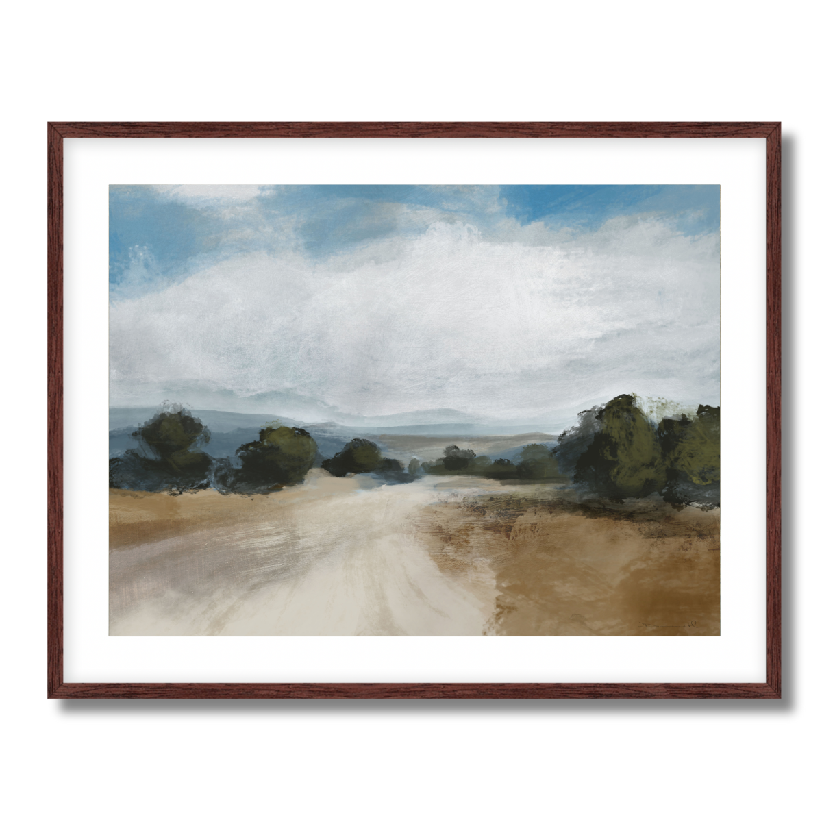 Road View Fine Art Paper Print