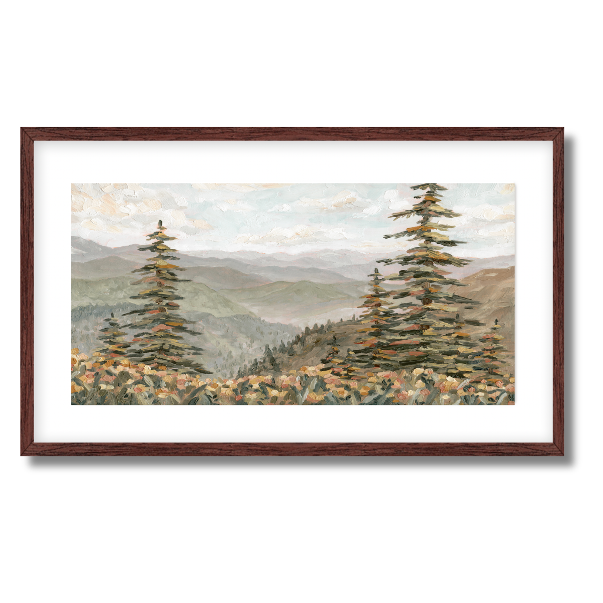 Rainbow Ridge Panorama Fine Art Paper Print