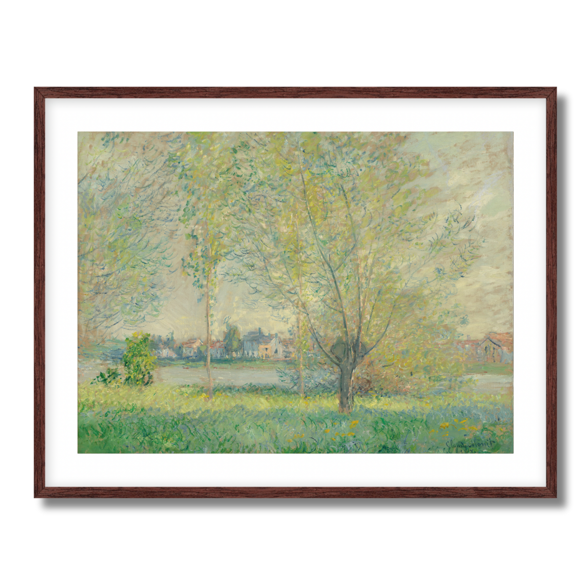 The Willows by Claude Monet 1880 Fine Art Paper Print
