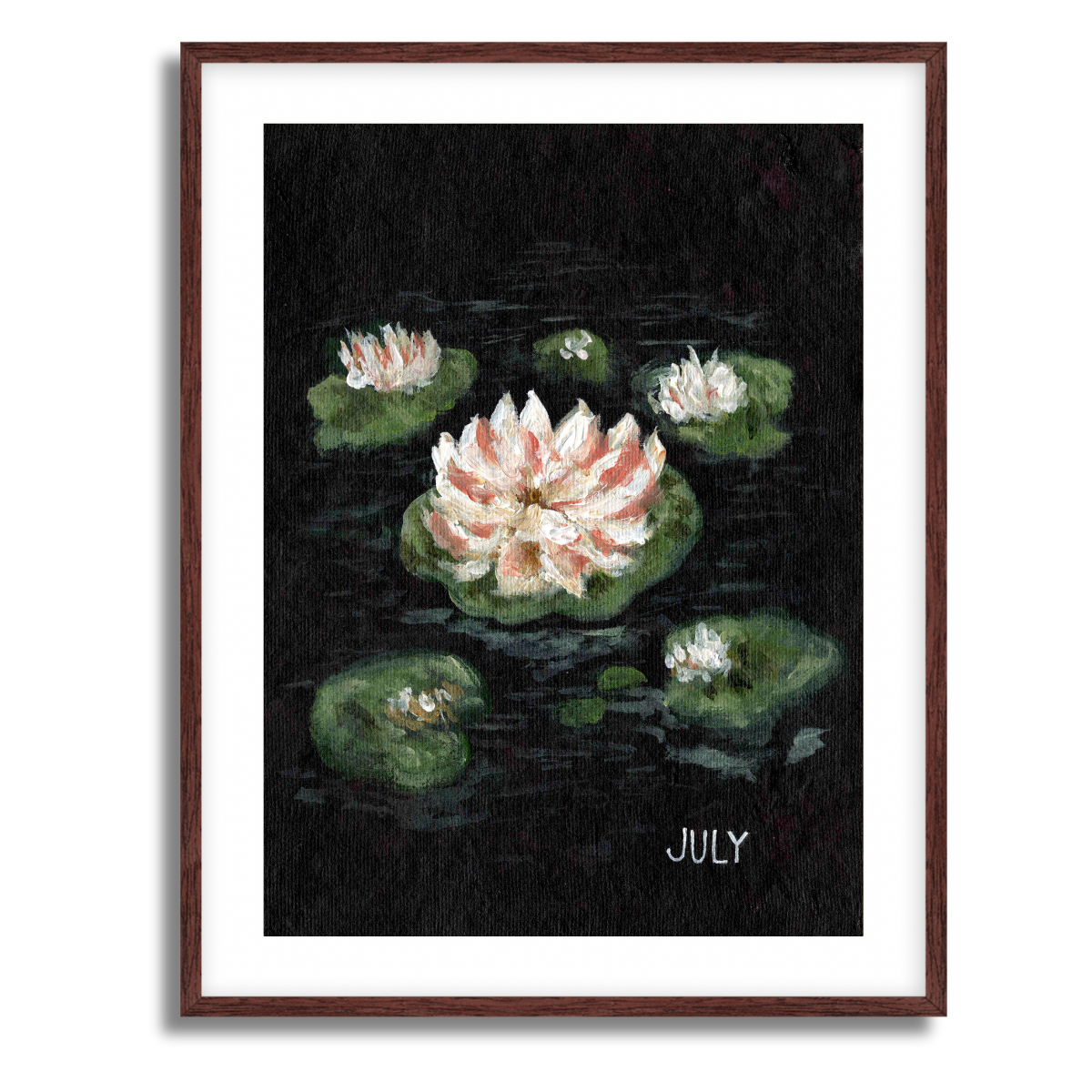 We Remember July Birth Flower Fine Art Paper Print