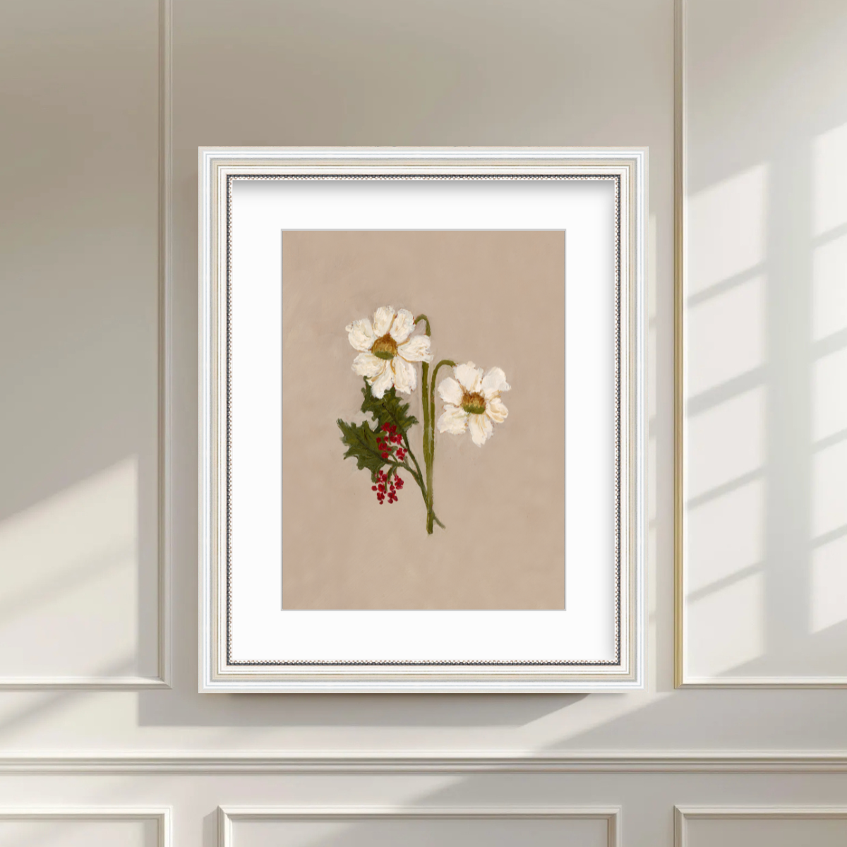 December Birth Flower Premium Fine Art Paper Print