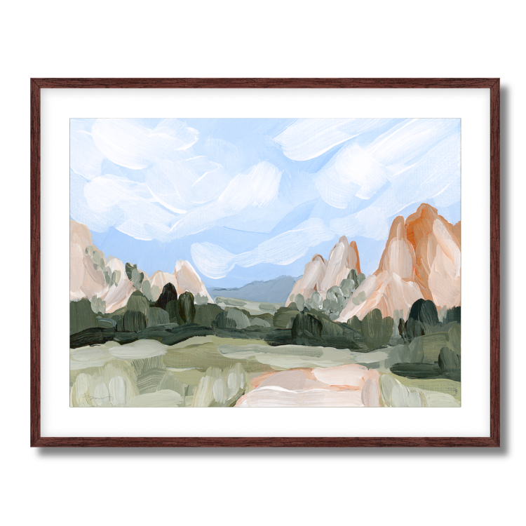 Red Rocks Fine Art Paper Print