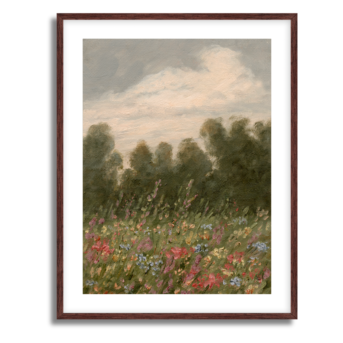 Wildflower Field Fine Art Paper Print