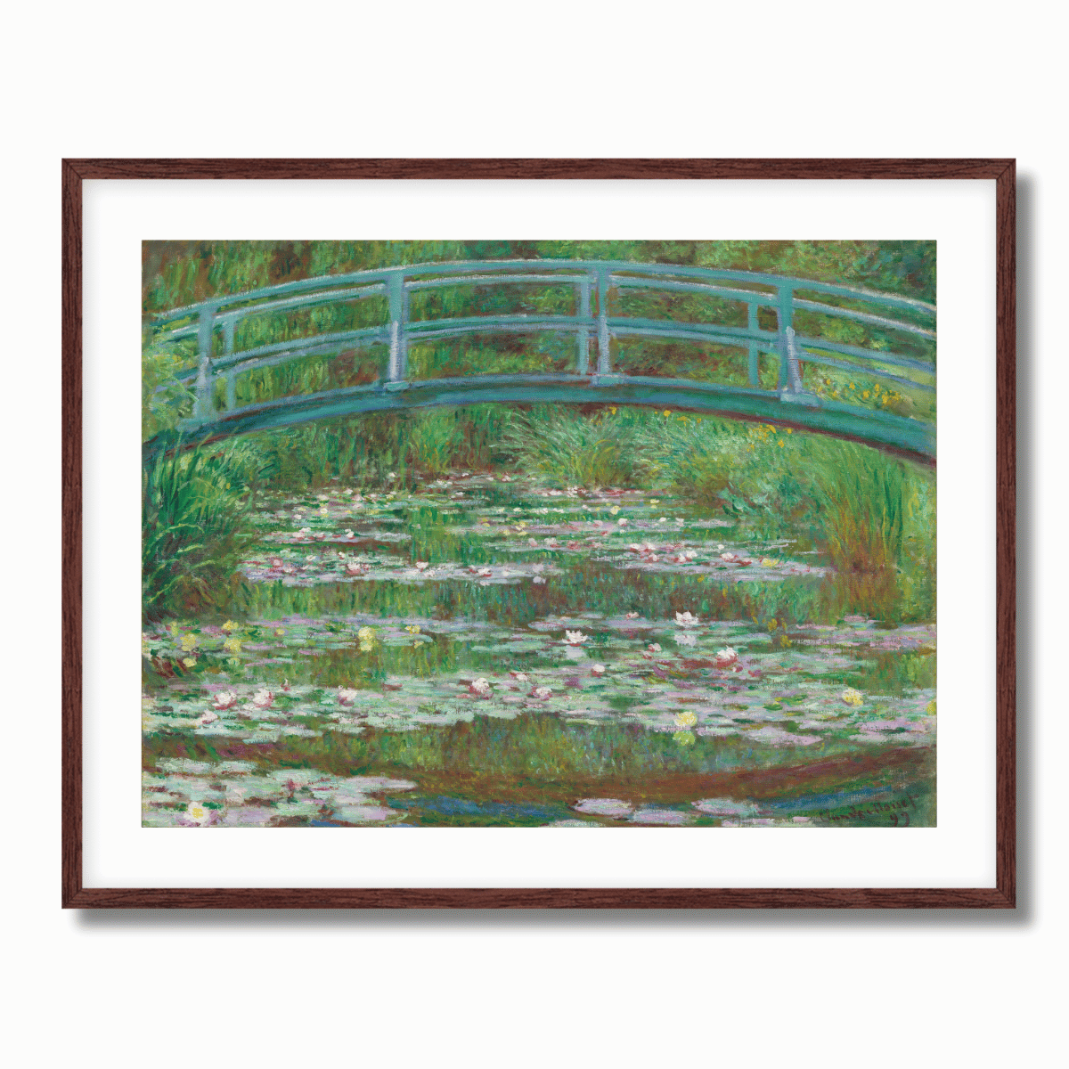 The Japanese Footbridge by Claude Monet 1899 Fine Art Paper Print
